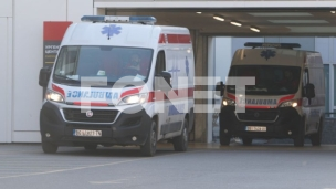 Povređen vozač Hitne pomoći